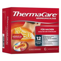 Rote Verpackung mit Wärmepflastern für Nacken, Schulter und Handgelenk.