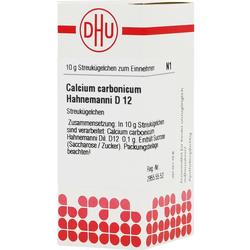 Weiße Packung mit roten Elementen, die homöopathische Globuli enthält.